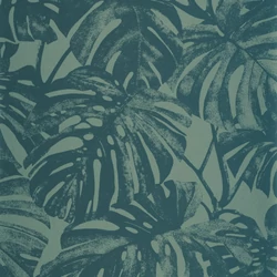 Casadeco sötétzöld pálmaleveles vlies tapéta Mata Vert taiga 53 cm X 10 m