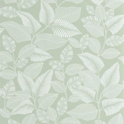 Casadeco világoszöld levélmintás vlies tapéta Paraty Vert Celadon 53 cm X 10 m