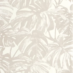 Casadeco bézs pálmaleveles vlies tapéta Mata Beige ficelle 53 cm X 10 m