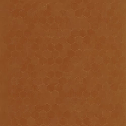 Casadeco hexagon mintás terrakotta vinyl tapéta finom metál fénnyel Meli Terracotta 53 cm X 10 m