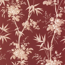 Casadeco virág mintás bordó vlies tapéta Flanerie Rouge Grenat 53 cm X 10 m
