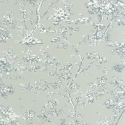 Casadeco szürkészöld fa mintás vlies tapéta Arbre Vert Amande 53 cm X 10 m