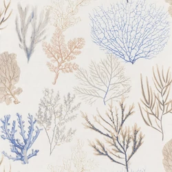 Casadeco Korall mintás kék vinyl tapéta Corail Bleu 53 cm X 10 m
