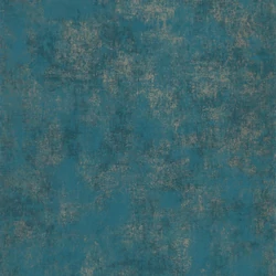 Casadeco Elegáns páva kék vlies tapéta kőhatású mintázattal Prague Stone Uni Bleu Paon 53 cm X 10 m