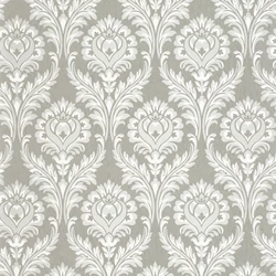 Casadeco Barokk damaszt mintás szürke vlies tapéta Hypnose Bleu Grise 53 cm X 10 m