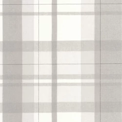 Casadeco Szövethatású kockás szürke vlies tapéta Tartan Touch Gris Duvet 53 cm X 10 m