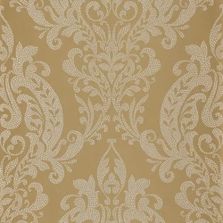 Casadeco Klasszikus damaszt mintás bronz vlies tapéta Quintessence Bronze 53 cm X 10 m