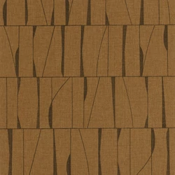 Casadeco Absztrakt mintás barna vinyl tapéta Otavia Beige Cognac 53 cm X 10 m