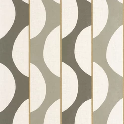 Casadeco Csíkos zöld-bézs vinyl tapéta hullámokkal Neora Vert Sauge 53 cm X 10 m