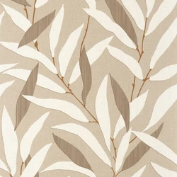 Casadeco Bambuszlevél mintás barna vinyl tapéta Alba Cappucino 53 cm X 10 m