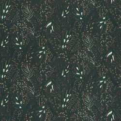 Caselio Apró levél mintás sötétzöld vlies tapéta Jade Vert Emeraude 53 cm X 10 m
