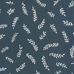 Caselio Kalász mintás sötétkék vlies tapéta Iris Bleu Nuit 53 cm X 10 m