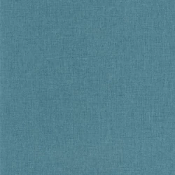 Caselio Lenvászon hatású kék vinyl tapéta Uni Mat Bleu Ocean 53 cm X 10 m