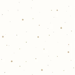 Caselio Csillagos fehér vlies tapéta Rever Camel 53 cm X 10 m