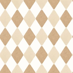 Caselio Geometriai mintás barna vlies tapéta Danser Camel 53 cm X 10 m