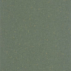 Caselio Szövet hatású zöld vinyl tapéta metál fénnyel Gaze Metal Vert Eucalyptus Dore 53 cm X 10 m