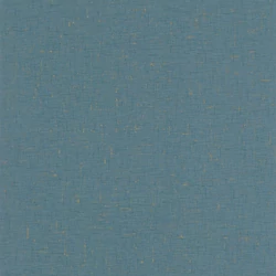 Caselio Szövet hatású kék vinyl tapéta metál fénnyel Gaze Metal Bleu Canard Or 53 cm X 10 m