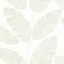 Caselio Óriás banánfa leveles mandulazöld vinyl tapéta Moonlight Banana Tree Vert Amande 53 cm X 10 m