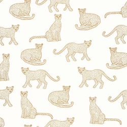 Caselio Leopárd mintás fehér vlies tapéta Lea Blanc 53 cm X 10 m