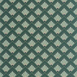 Caselio Art deco glamúr zöld-arany vinyl tapéta Effervescence Vert Emeraude Violet 53 cm X 10 m