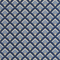 Caselio Art deco glamúr kék-arany vinyl tapéta Effervescence Bleu 53 cm X 10 m