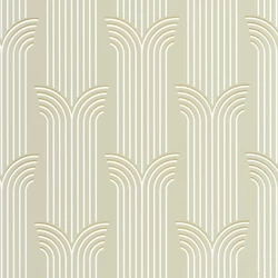 Caselio Art deco zöld-arany vinyl tapéta Glamour Vert Amande Dore 53 cm X 10 m