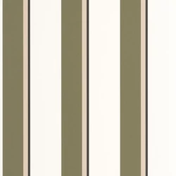 Caselio Elegáns csíkos zöld vinyl tapéta fekete szegéllyel Linear Vert Kaki 53 cm X 10 m