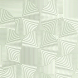 Caselio Modern geometrikus halványzöld vinyl tapéta Circle Vert D'Eau 53 cm X 10 m