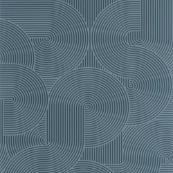 Caselio Modern geometrikus kék vinyl tapéta Circle Bleu 53 cm X 10 m