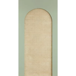 Caselio Nád hatású zöld vlies poszter tapéta Canework Arch Vert 159 cm X 3,1 m