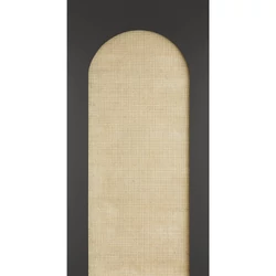 Caselio Nád hatású fekete vlies poszter tapéta Canework Arch Noir 159 cm X 3,1 m