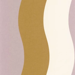 Caselio Hullámos retro lila vinyl tapéta Sandy Violet Vert 53 cm X 10 m