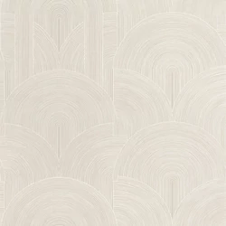 Caselio Art deco geometriai mintás szürke vinyl tapéta Delicacy Gris 53 cm X 10 m