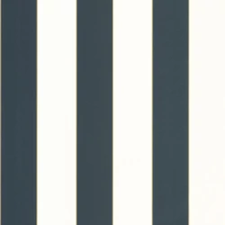 Caselio Elegáns csíkos sötétkék vinyl tapéta arany széllel Moonlight Golden Lines Bleu 53 cm X 10 m