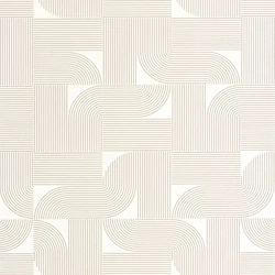 Caselio Geometrikus modern fehér-arany vinyl tapéta Softness Blanc Or 53 cm X 10 m