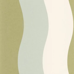 Caselio Hullámos retro zöld vinyl tapéta Sandy Bleu Vert 53 cm X 10 m