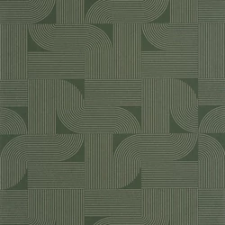 Caselio Geometrikus modern zöld-arany vinyl tapéta Softness Vert Or 53 cm X 10 m