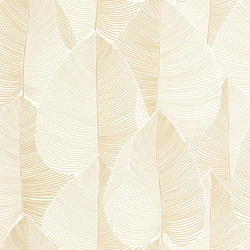 Caselio Levél mintás bézs vinyl tapéta Nuance Beige 53 cm X 10 m