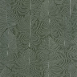 Caselio Levél mintás zöld vinyl tapéta Nuance Vert Irise 53 cm X 10 m