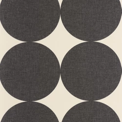 Caselio Kör mintás fekete vinyl tapéta Billy Noir 53 cm X 10 m