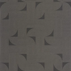 Caselio Geometrikus modern fekete-arany vinyl tapéta Softness Noir Or 53 cm X 10 m