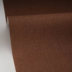 Caselio Lenvászon hatású barna vinyl tapéta Uni Mat Chocolat 53 cm X 10 m