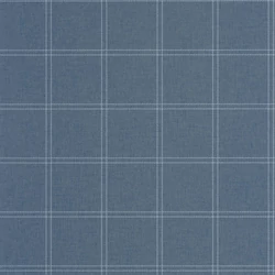 Caselio Kockás kék vinyl tapéta Fine Lines Bleu Denim 53 cm X 10 m