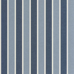 Caselio Elegáns csíkos kék vinyl tapéta arany szegéllyel Classic Lines Bleu Denim Or 53 cm X 10 m