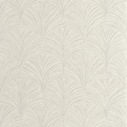 Caselio Palmetta mintás modern fehér vinyl tapéta Vibration Blanc 53 cm X 10 m