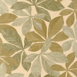 Caselio Nagy levél mintás zöld vinyl tapéta Lignaria Vert 53 cm X 10 m