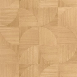 Caselio Geometriai mintás faerezetes barna vinyl tapéta Structura Miel 53 cm X 10 m