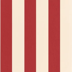 Caselio Klasszikus csíkos piros vinyl tapéta Linen Lines Rouge 53 cm X 10 m