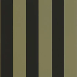 Caselio Széles csíkos olivazöld-fekete vinyl tapéta Wide Lines Vert Olive Noir 53 cm X 10 m