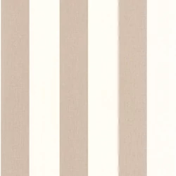 Caselio Klasszikus csíkos tóp színű vinyl tapéta Linen Lines Taupe 53 cm X 10 m